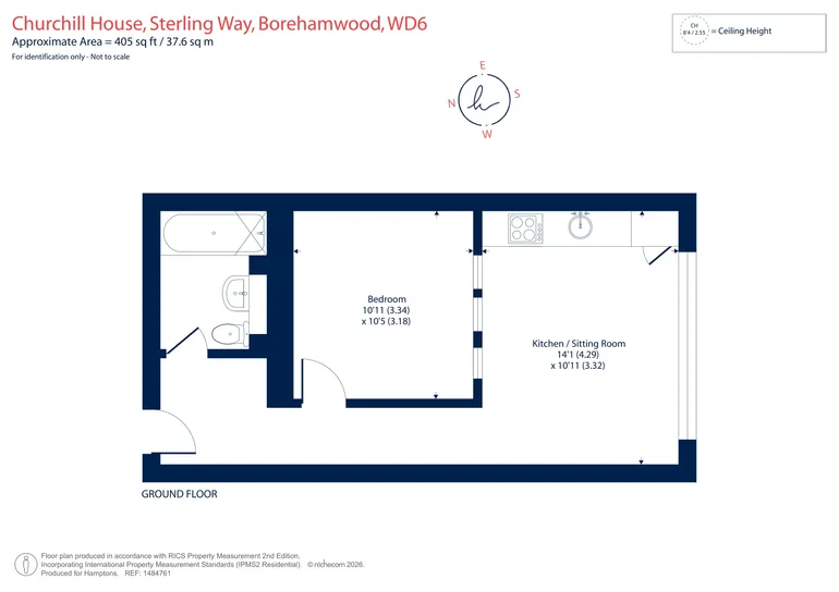Floorplan 1 for Stirling Way, Borehamwood, WD6