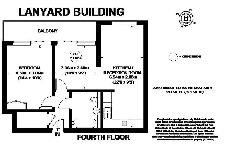 Floorplan 1 for 5 Skerne Road Kingston upon Thames KT2