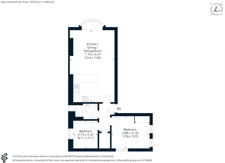 Floorplan 1 for Union Street, Stratford Upon Avon, CV37
