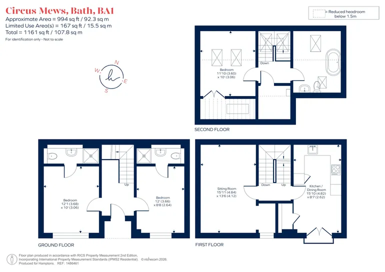 Floorplan 1 for Circus Mews Bath BA1