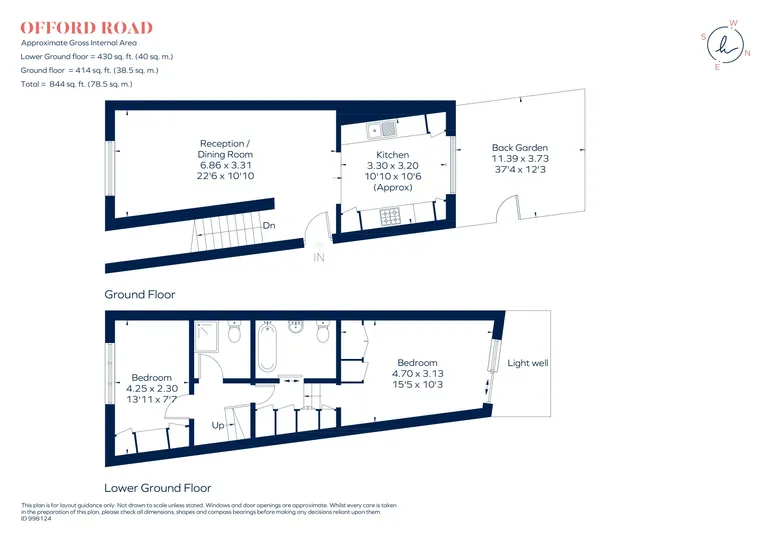 Floorplan 1 for Offord Road London N1