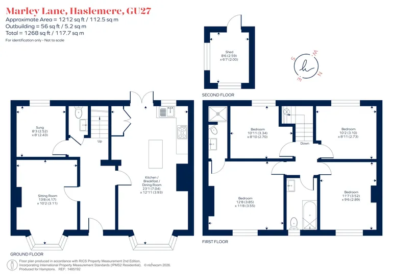 Floorplan 1 for Marley Lane, HASLEMERE, GU27