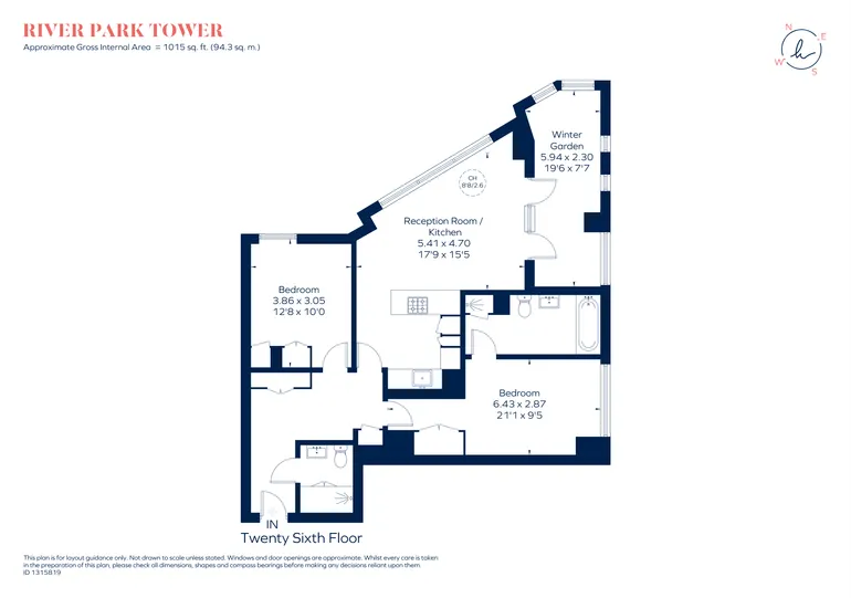 Floorplan 1 for Nine Elms Lane London SW8