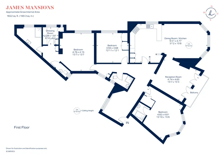 Floorplan 1 for West End Lane London NW6