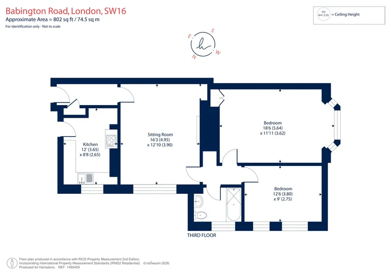 Floorplan 1 for Babington Road London SW16