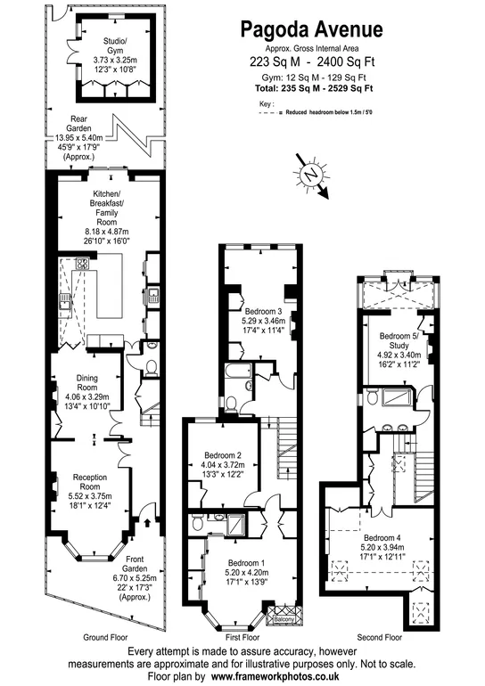 Floorplan 2 for Pagoda Avenue, Richmond, TW9