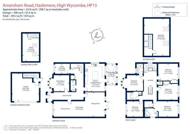 Floorplan 1 for Amersham Road, High Wycombe, HP15