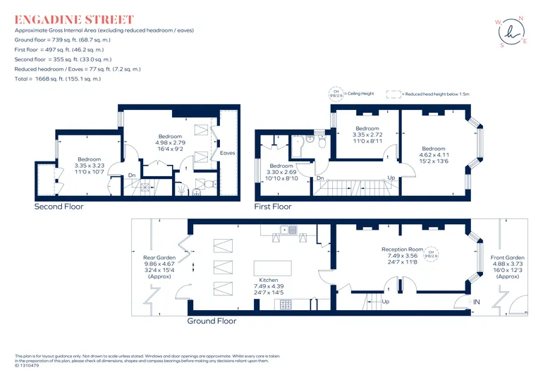 Floorplan 1 for Engadine Street, London, SW18