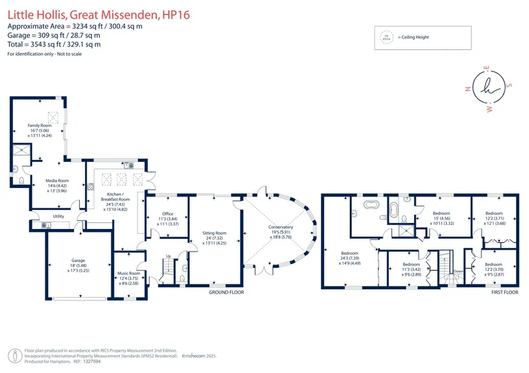 Floorplan 1 for Little Hollis, Great Missenden, HP16