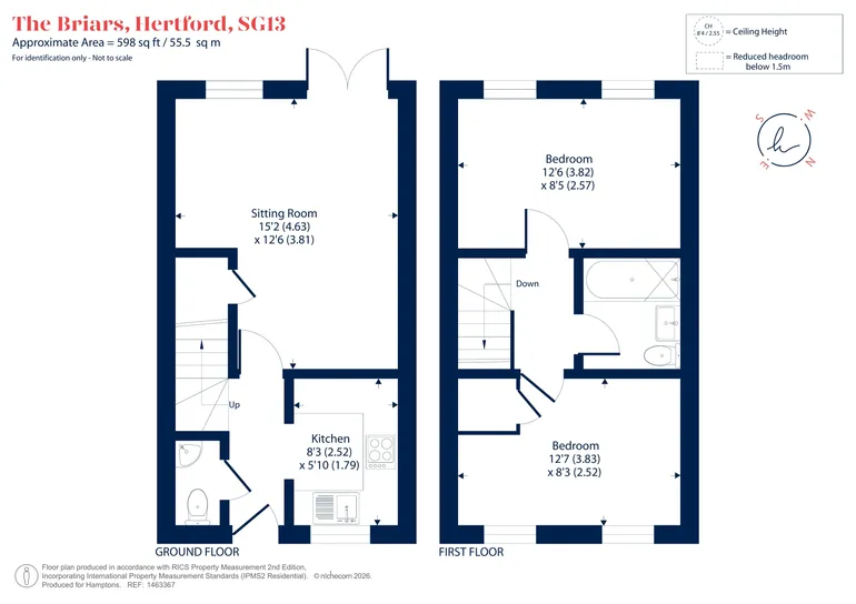 Floorplan 1 for The Briars, Hertford, SG13
