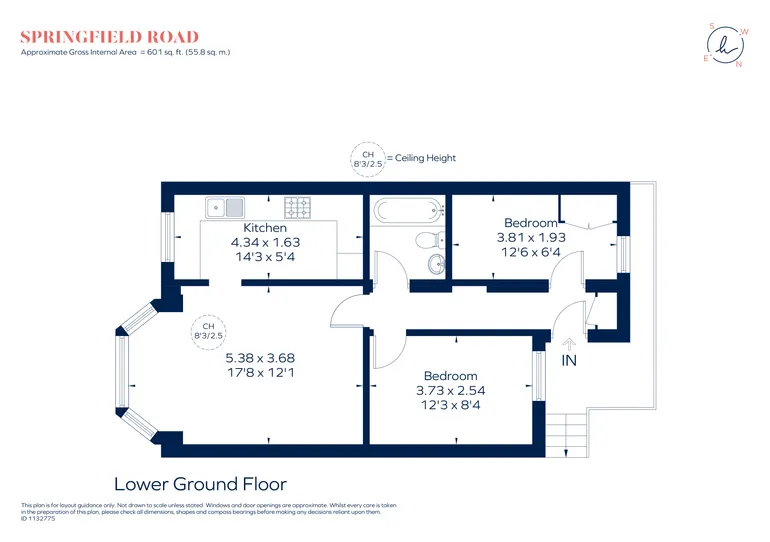 Floorplan 1 for Springfield Road Kingston upon Thames KT1