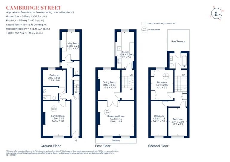 Floorplan 1 for Cambridge Street, London, SW1V