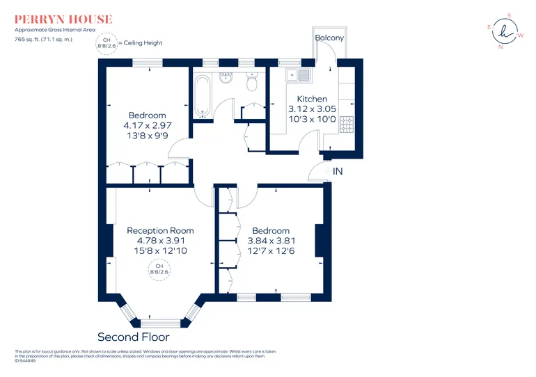 Floorplan 1 for Bromyard Avenue London W3