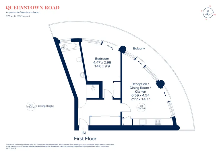 Floorplan 1 for Queenstown Road London SW11
