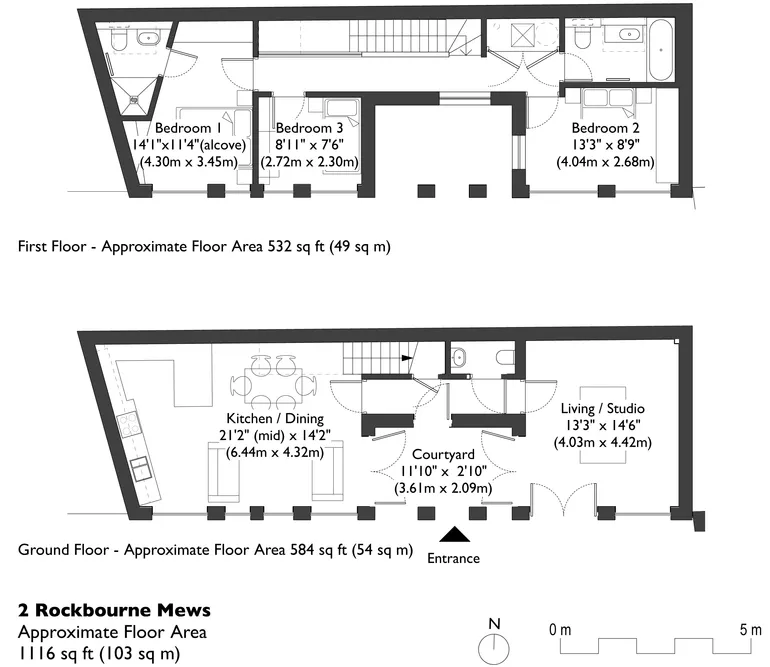 Floorplan 1 for Rockbourne Mews London SE23