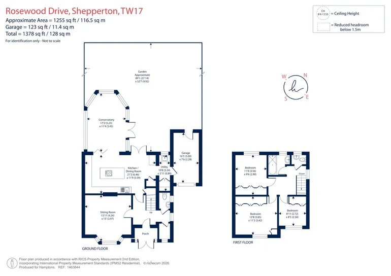 Floorplan 1 for Rosewood Drive, Shepperton, TW17