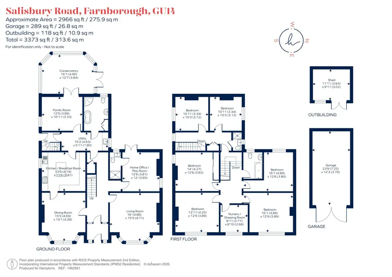 Floorplan 1 for Salisbury Road, Farnborough, GU14