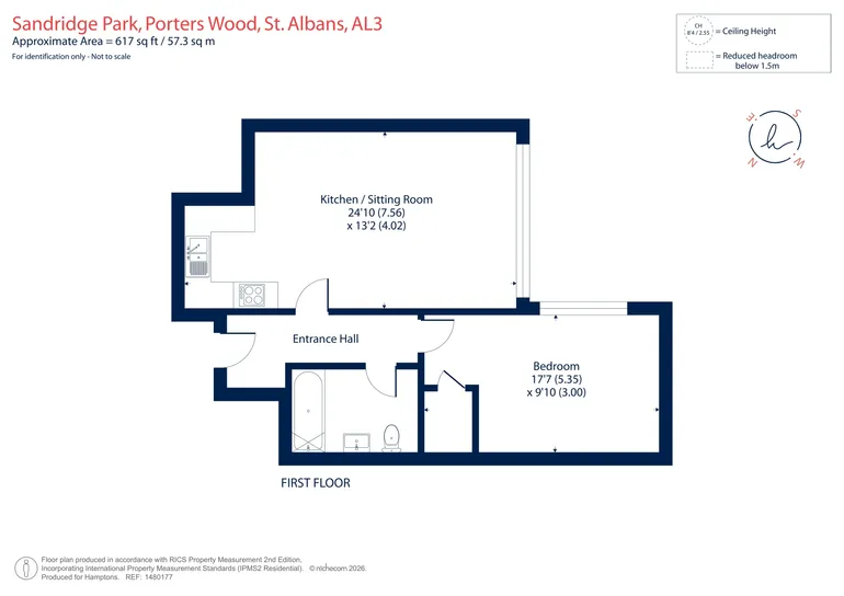 Floorplan 1 for Porters Wood Sandridge Park AL3
