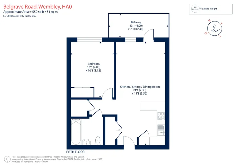 Floorplan 1 for Belgrave Road Wembley HA0