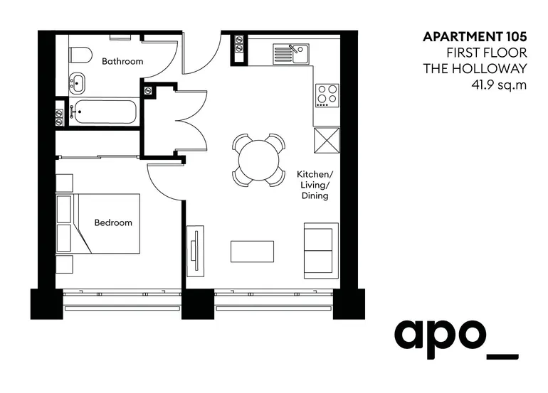 Floorplan 1 for The Holloway, Blucher Street Birmingham B1