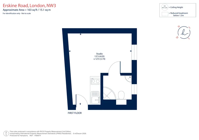 Floorplan 1 for Erskine Road Primrose Hill NW3