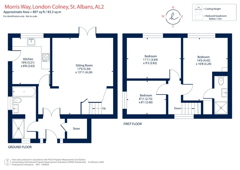 Floorplan 1 for Morris Way London Colney AL2
