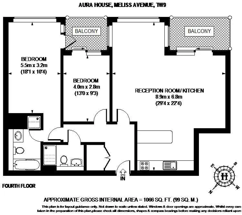 Floorplan 1 for Melliss Avenue Richmond TW9