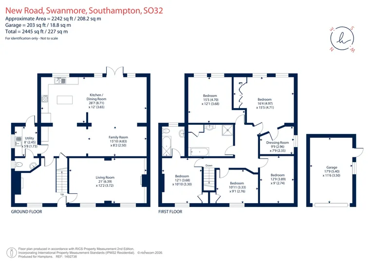 Floorplan 1 for New Road Swanmore SO32