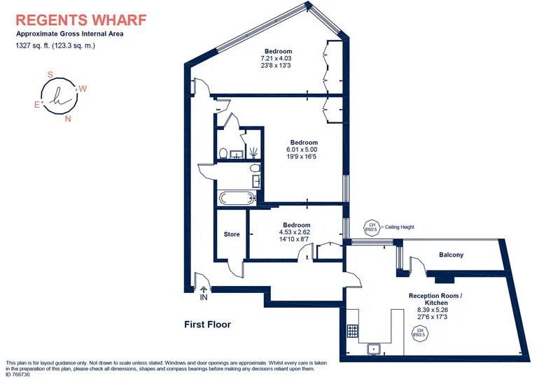 Floorplan 1 for Camley Street London N1C