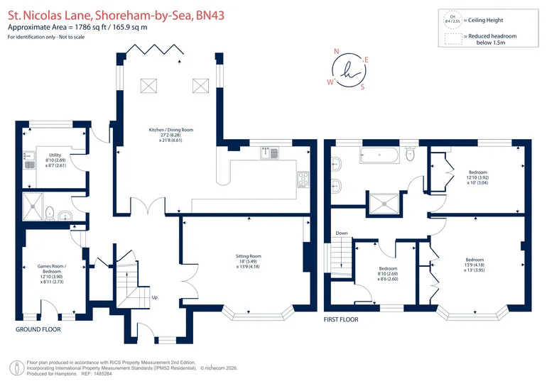 Floorplan 1 for St. Nicolas Lane, Shoreham-By-Sea, BN43