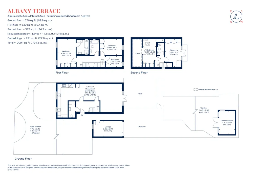 Floorplan for Albany Passage, Richmond, TW10