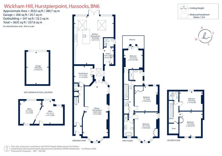 Floorplan 1 for Wickham Hill, Hurstpierpoint, BN6