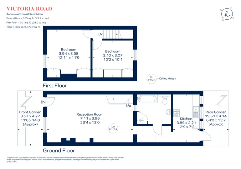Floorplan 1 for Victoria Road, Kingston Upon Thames, KT1