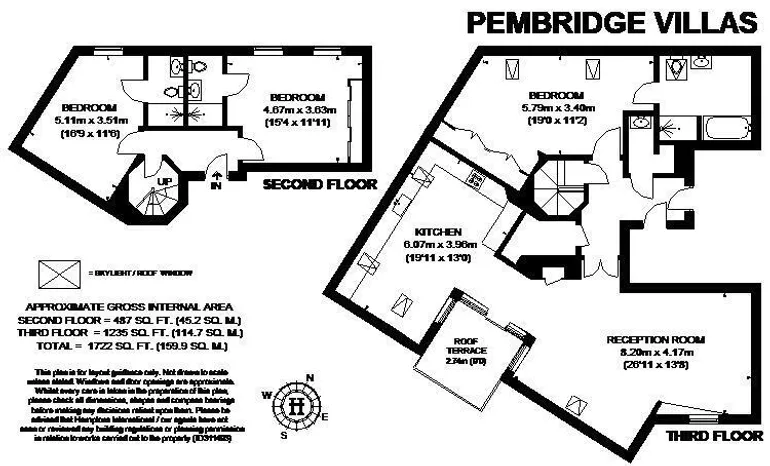 Floorplan 1 for Pembridge Villas London W11
