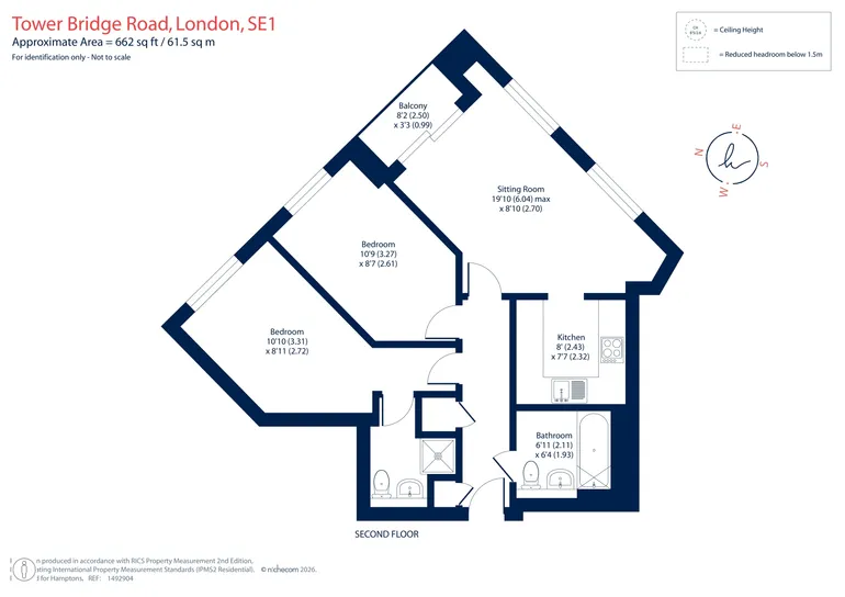 Floorplan 1 for Tower View, Tower Bridge, SE1
