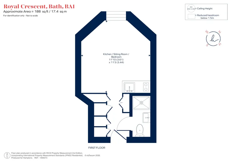 Floorplan 1 for Royal Crescent Bath BA1
