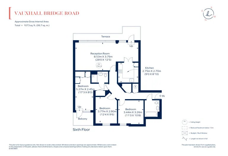 Floorplan 1 for Vauxhall Bridge Road Westminster SW1V