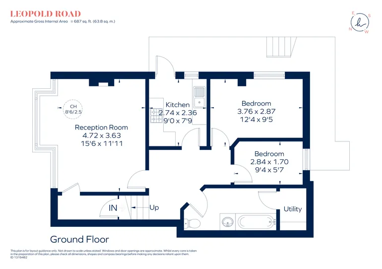 Floorplan 1 for Leopold Road, SW19