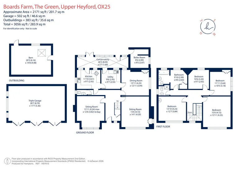 Floorplan 1 for The Green, Upper Heyford, OX25