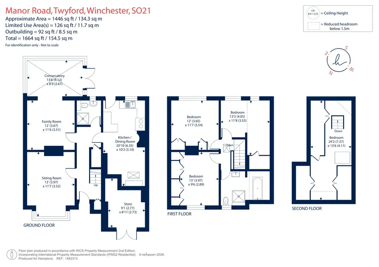 Floorplan 1 for Manor Road, Winchester, SO21