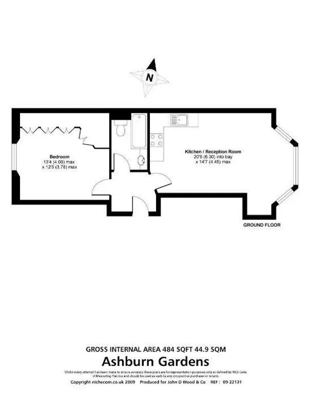 Floorplan 1 for Ashburn Gardens London SW7