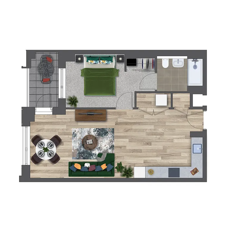 Floorplan 1 for Kooky Redhill, 1 Marketfield Way Redhill RH1