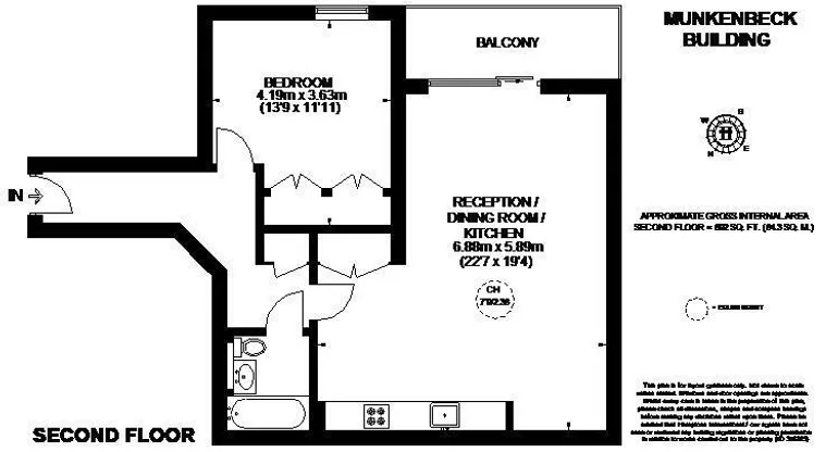 Floorplan 1 for Hermitage Street Paddington W2