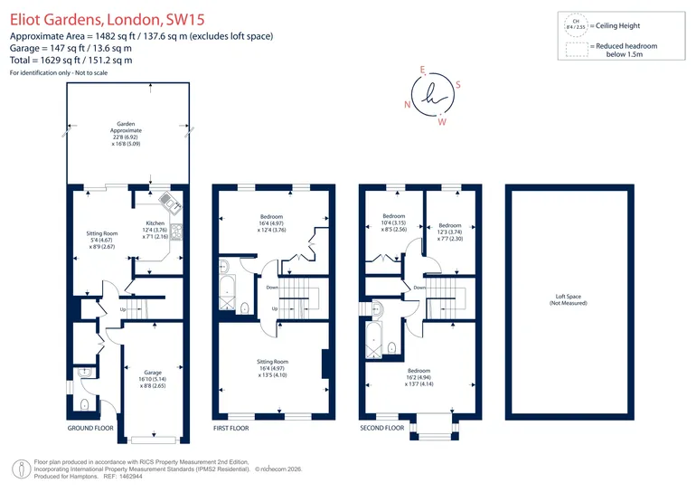 Floorplan 1 for Eliot Gardens London SW15