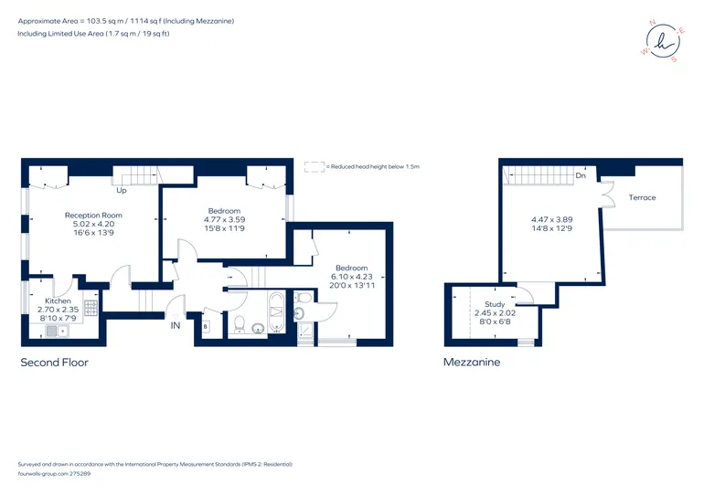 Floorplan 1 for Ennismore Avenue London W4