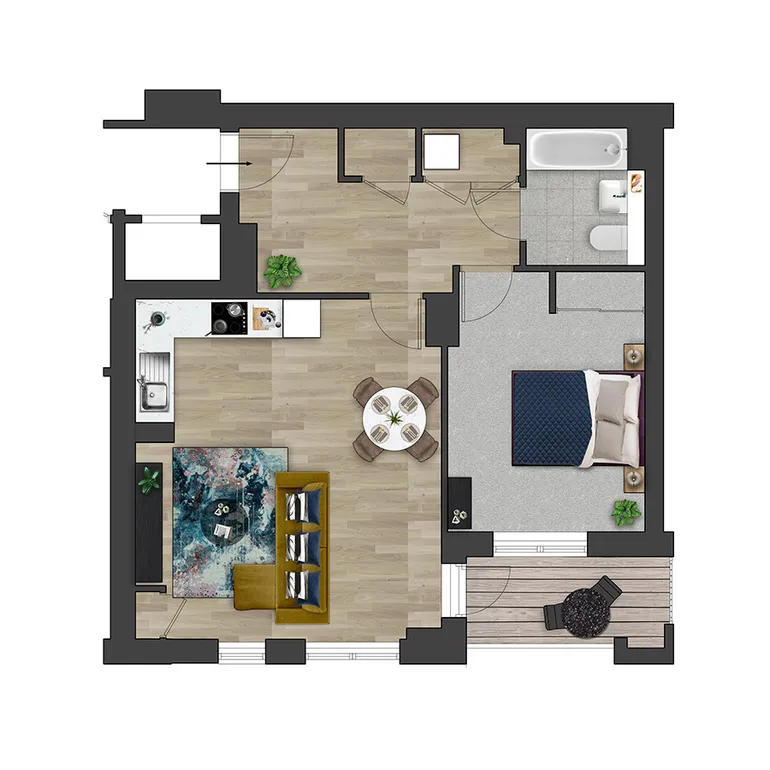 Floorplan 1 for Kooky High Wycombe, Desborough Road High Wycombe HP11