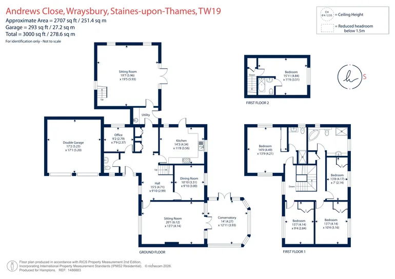 Floorplan 1 for St. Andrews Close, Wraysbury, TW19