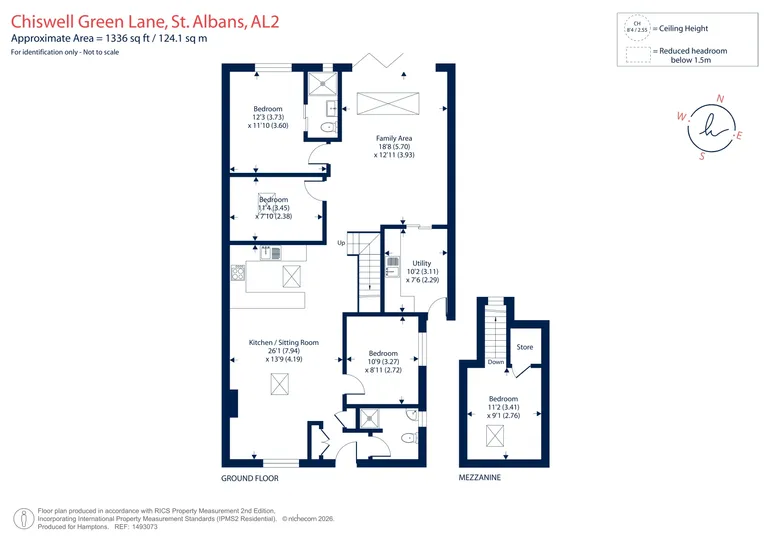 Floorplan 1 for Chiswell Green Lane St Albans AL2