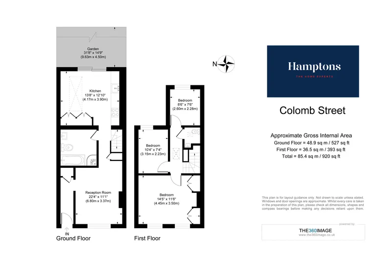 Floorplan 1 for Colomb Street, London, SE10