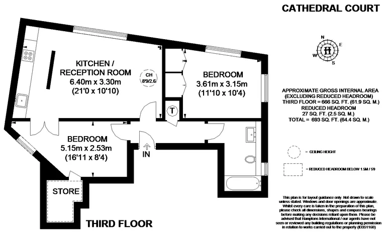 Floorplan 1 for Carter Lane, London, EC4V